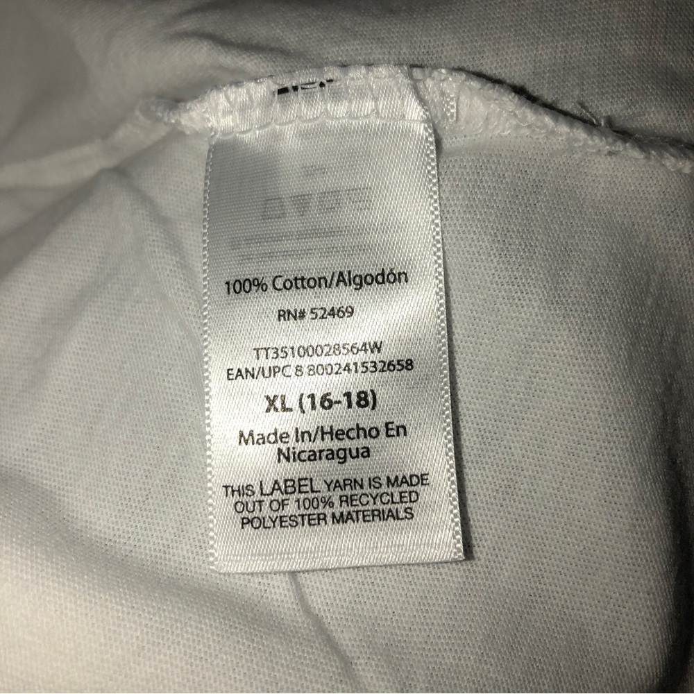 TIME and TRU Womens Long Sleeved Crew Neck T-Shirt White Size XL 14-16 New - Picture 7 of 8